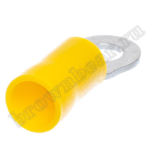 Клемма кольцевая обжимная тип "O" 4.3 мм, на провод 4.0 - 6.0 мм², изолированная, кратно 100шт. TRI-5.5-4 фото 3