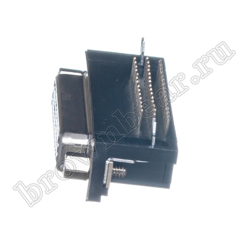 Разъем D-SUB 44 контакта, гнездо на плату, прямой угол DHR-44F фото 5