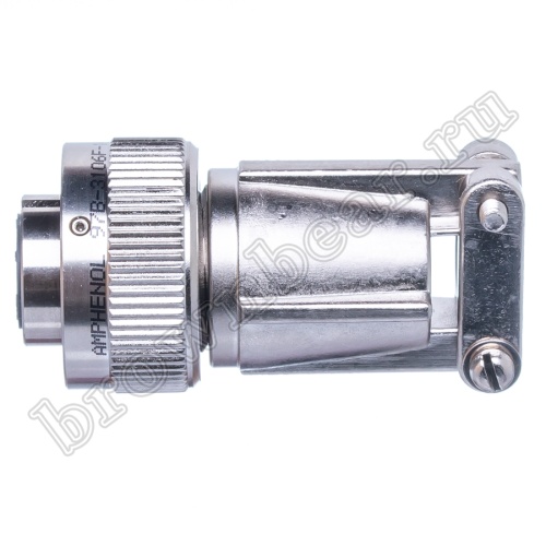 Разъем Amphenol серии 97B, ACA-B, 5 контактов, розетка на кабель, тип 14S, байонет 97B3106F-14S-5S(A23) фото 6