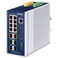 IGS-6329-8UP2S4X Промышленный управляемый L3 коммутатор Planet, 8 портов 802.3bt PoE 1Гбит/с,  2 порта SFP 2.5Гбит/с, 4 порта SFP 10Гбит/с
