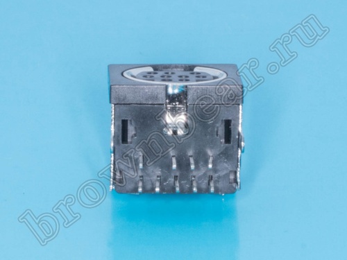 Гнездо mini DIN 9 контактов на плату MDN-9FR фото 5