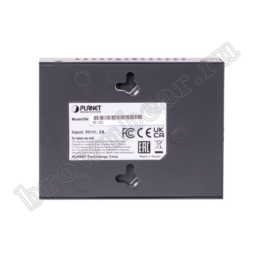 VC-231 Неуправляемый VDSL2 конвертер 1 порт 100Мб/с RJ-45 + 1 порт VDSL RJ-11 профиль 30a фото 5