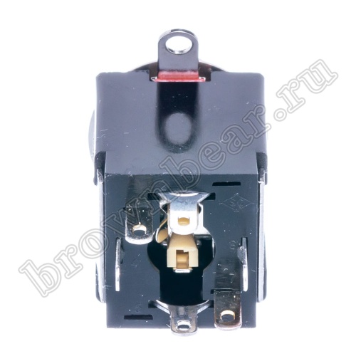 Разъём 6.35мм гнездо Jack 1/4" на приборный блок, стерео, 6 контактов AUB-23 фото 3