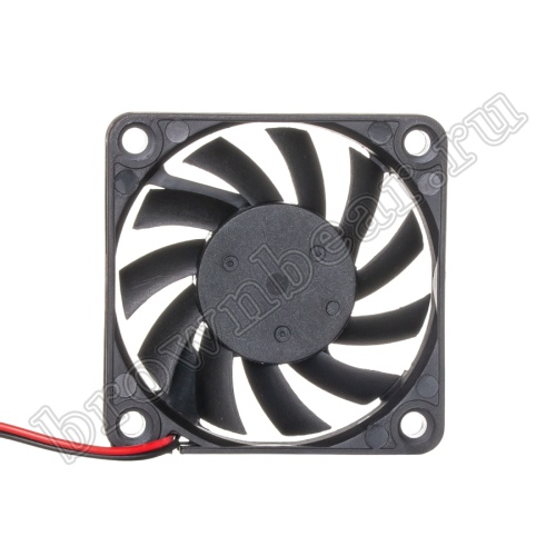 Вентилятор для корпуса 60х60х10, DC 12В, 0.17А,  подшипник качения, AV-F6010MB фото 2