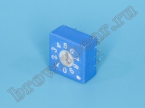 Переключатель Dip-Switch 10 позиций, поворотный фото 4
