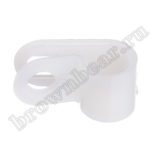 Скоба нейлоновая крепежная для кабеля, d 6.4 мм,  уп.100 шт. CCUC-1 фото 7