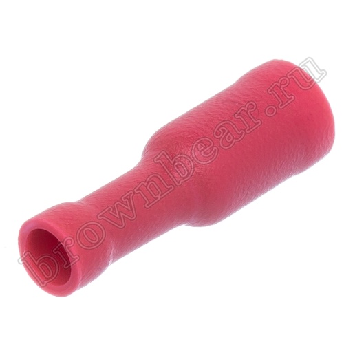 Клемма штекерная обжимная тип "B" 4.0 мм гнездо на провод 0.5 - 1.5 мм², изолированная, кратно 100шт. TBI-1.25-4F фото 4