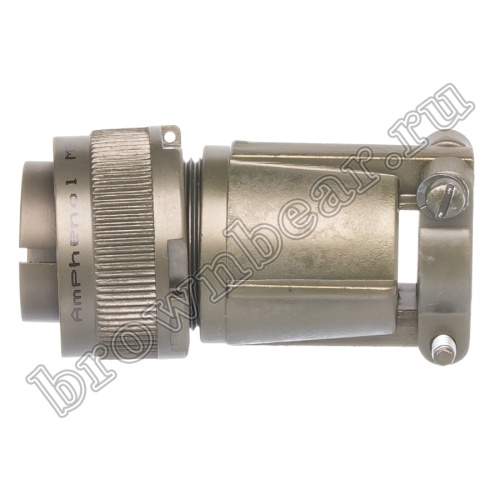Разъём Amphenol серии MS, 4 контакта, вилка на кабель, тип 18, резьбовой MS3106E-18-4P фото 3