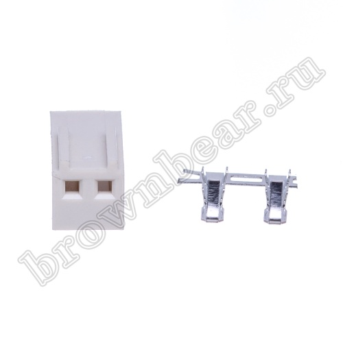 Разъем питания 2 контакта, гнездо на кабель, шаг 2.54 мм HU-2 фото 9