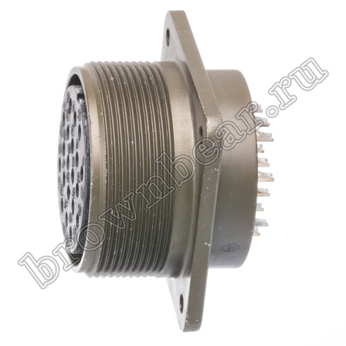 Разъём Amphenol серии MS, 20 контактов, розетка на блок, тип 28, резьбовой MS3102E-28-16S фото 2
