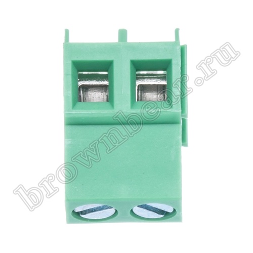 Клеммник винтовой на плату, 2 контакта, 5.0 мм, угловой, 60 градусов TB-03AL фото 3