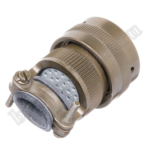 Разъём Amphenol серии 62IN, 26 контактов, розетка на кабель, тип 16, байонетный 62IN-16F-16-26S фото 6