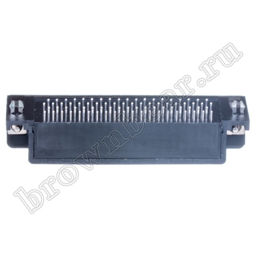 Разъем D-SUB  78 контактов высокой плотности, гнездо на плату, прямой угол DHR-78F фото 6