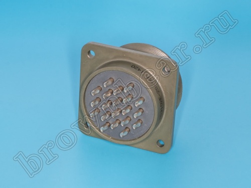 Разъём Amphenol серии MS, 20 контактов, вилка на блок, тип 28, резьбовой MS3102E-28-16P фото 3