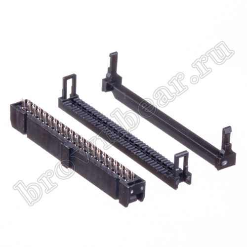 Разъем IDC 2х20 розетка на плоский кабель, шаг 2.54мм IDC-40 фото 6