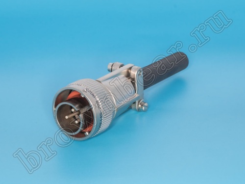 Разъем Amphenol серии 97B, ACA-B, 3 контакта, вилка на кабель, тип 14S, байонет 97B3106F-14S-7P(A23)
