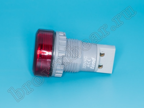 Сигнальная лампа d 30 мм, красная фото 4