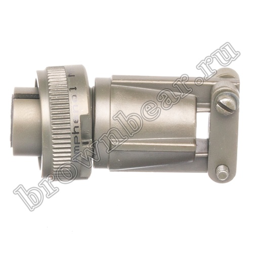 Разъём Amphenol серии MS, 3 контакта, розетка на кабель, тип 14S, резьбовой MS3106E-14S-7S фото 3