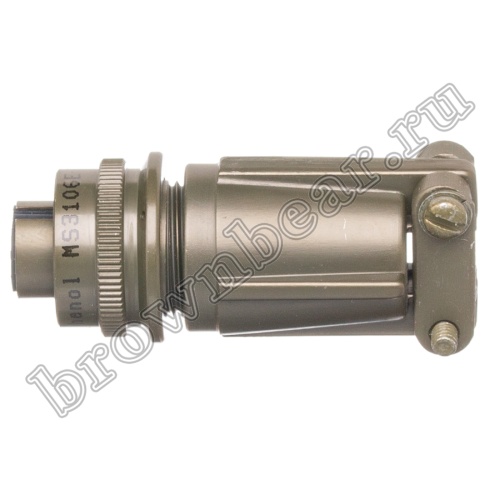 Разъём Amphenol серии MS, 2 контакта, розетка на кабель, тип 10SL, резьбовой MS3106E-10SL-4S фото 5