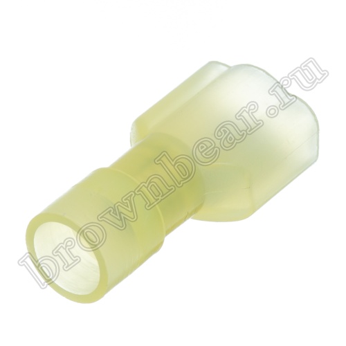 Клемма плоская обжимная 6.3 мм, вилка на провод 4.0 - 6.0 мм², полностью изолированная, кратно 100шт., РПИ-П TAI-5.5IF фото 4