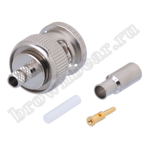 Разъем BNC Amphenol, штекер на кабель RG-174U, обжимной 31-315-RFX фото 3