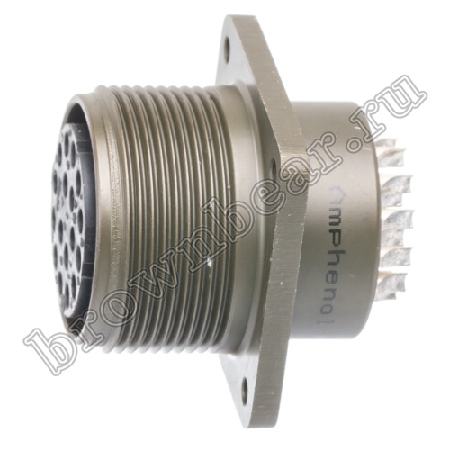 Разъём Amphenol серии MS, 17 контактов, розетка на блок, тип 20, резьбовой MS3102E-20-29S фото 3