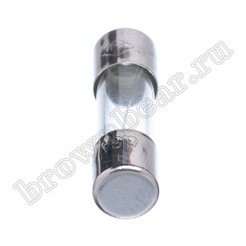 Предохранитель 5х20 мм, цилиндрический, стеклянный, быстрый, 6.3A/250В (GFE) фото 3