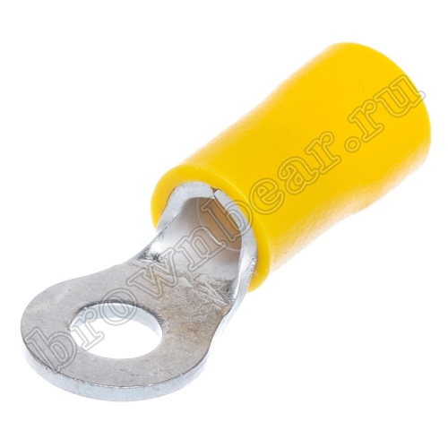 Клемма кольцевая обжимная тип "O" 4.3 мм, на провод 4.0 - 6.0 мм², изолированная, кратно 100шт. TRI-5.5-4
