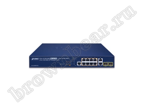 GS-5220-8P2T2S Управляемый L2+ коммутатор Planet, 8 портов 10/100/1000Мбит/с 802.3at РоЕ, 240 Ватт, 2 combo порта RJ-45/SFP 100/1000Мбит/с фото 3