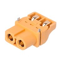 Разъем силовой XT60 для АКБ, 2 контакта, розетка на плату, угловой, SMD XT60PT-F.G.Y