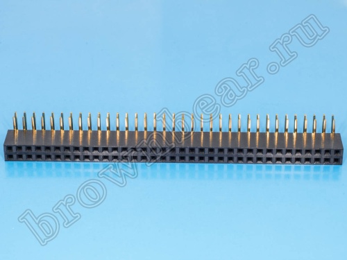 Разъем 2х35 гнездо на плату, шаг 2.54мм, прямой угол фото 4
