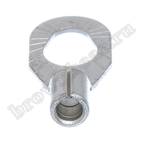 Клемма кольцевая обжимная тип "O" 3.7 - 5.3 мм на провод 1.5 - 2.5 мм², неизолированная, кратно 100шт. TR-2-3/5 фото 4