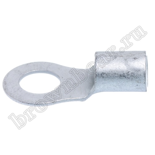 Клемма кольцевая обжимная тип "O" 6.4 мм, на провод 10.0мм², неизолированная, кратно 100шт. TR-8-6 фото 5