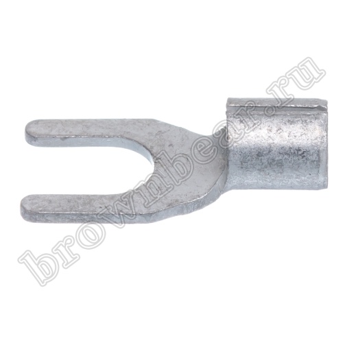 Клемма вилочная обжимная тип "U" 5.3 мм, на провод 4.0 - 6.0 мм², неизолированная, кратно 100шт. TY-5.5-5 фото 6