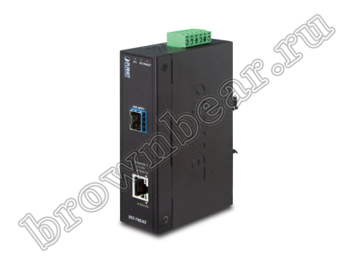 IXT-705AT Промышленный неуправляемый медиаконвертер Planet 1 порт 10G/5G/2.5G/1G/100M, 1 порт SFP+ 10Гб/с