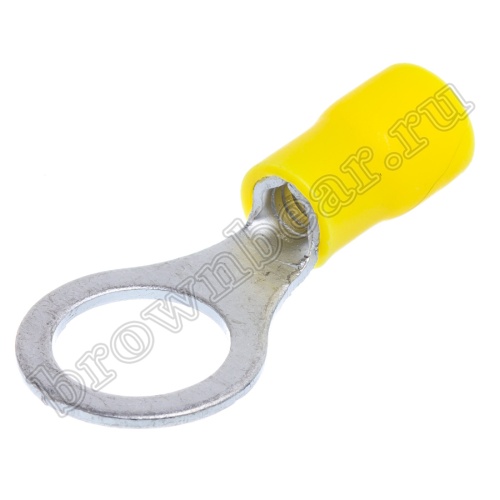 Клемма кольцевая обжимная тип "O" 10.5 мм, на провод 4.0 - 6.0 мм², изолированная, кратно 100шт. TRI-5.5-10