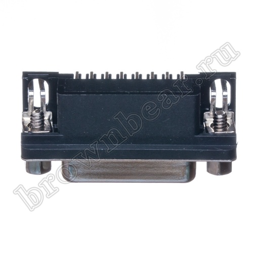 Разъем D-SUB 15 контактов, гнездо на плату, прямой угол  7.2мм DRB-15FA фото 3