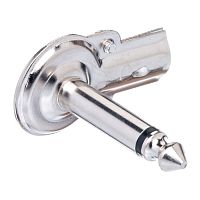 Разъём Jack 1/4" моно штекер 6.35мм, металлический корпус, прямой угол AUD-23