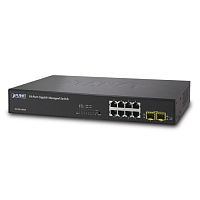 WGSD-10020 Управляемый L2 коммутатор Planet, 8 портов 10/100/1000Мбит/с, 2 порта SFP 100/1000Мбит/с