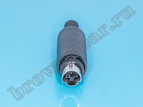 Вилка mini DIN 3 контакта на кабель MDN-3M фото 3