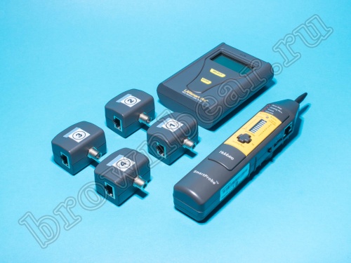 Тестер сетевого кабеля с разъемами RJ-11,12,45, F с цифровым тональным генератором и цифровым пробником  фото 3