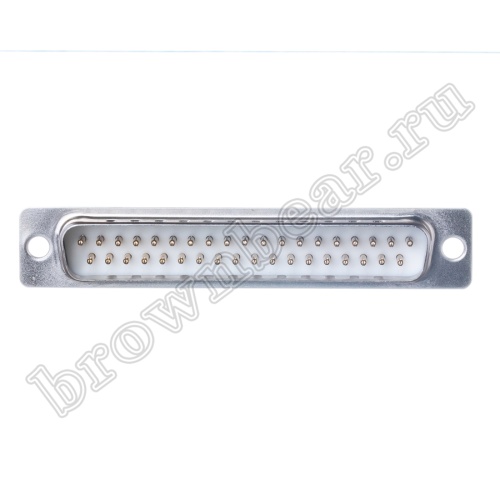 Разъем D-SUB 37 контактов, вилка на кабель, пайка DB-37M фото 6