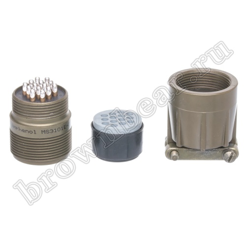Разъём Amphenol серии MS, 14 контактов, вилка на кабель, тип 20, наружная резьба MS3101E-20-27P фото 6