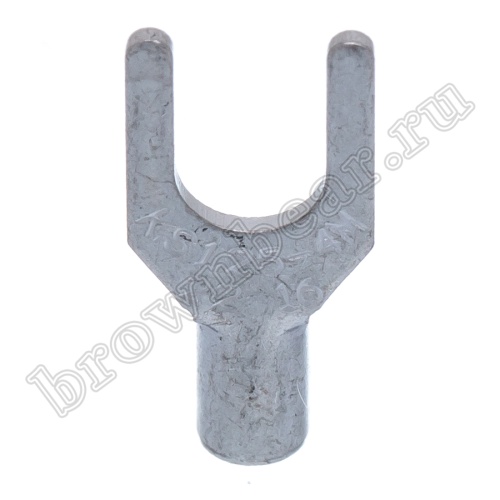 Клемма вилочная обжимная тип "U" 4.0 мм, на провод 0.25 - 1.5 мм², неизолированная, кратно 100шт. TY-1.25-4S фото 4