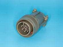 Разъём Amphenol серии MS, 10 контактов, вилка на кабель, тип 18, резьбовой MS3106E-18-1P