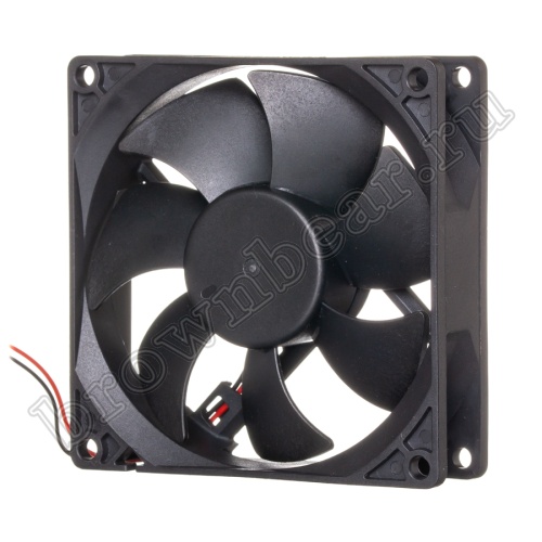 Вентилятор для корпуса 92х92х25, DC 12В, 0.30А, подшипник качения DA9225H12B фото 4