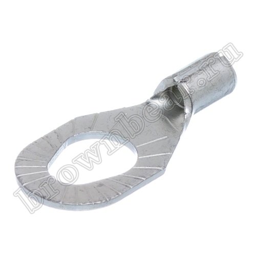 Клемма кольцевая обжимная тип "O" 3.7 - 5.3 мм на провод 0.5 - 1.5 мм², неизолированная, кратно 100шт. TR-1.25-3/5