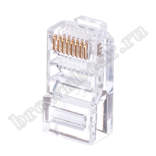 Разъём RJ-45 (8P8C) 3 зубца, вилка под витую пару TPR-8P8C-S3 фото 6