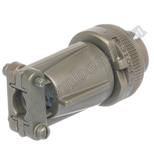 Разъём Amphenol серии MS, 6 контактов, вилка на кабель, тип 14S, резьбовой MS3106E-14S-6P фото 5