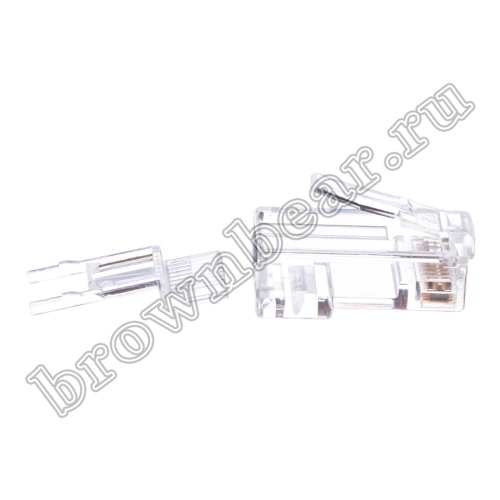 Разъём RJ-45 8P8C, 5 категории, для круглого кабеля, со вставкой, 3 зубца, тип Х TP5-8P8C фото 3